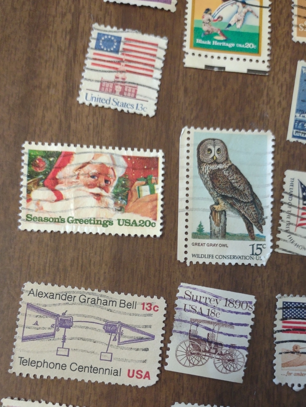 24 Vintage Mixed US Postage Stamp Lot - Picture 7 of 9
